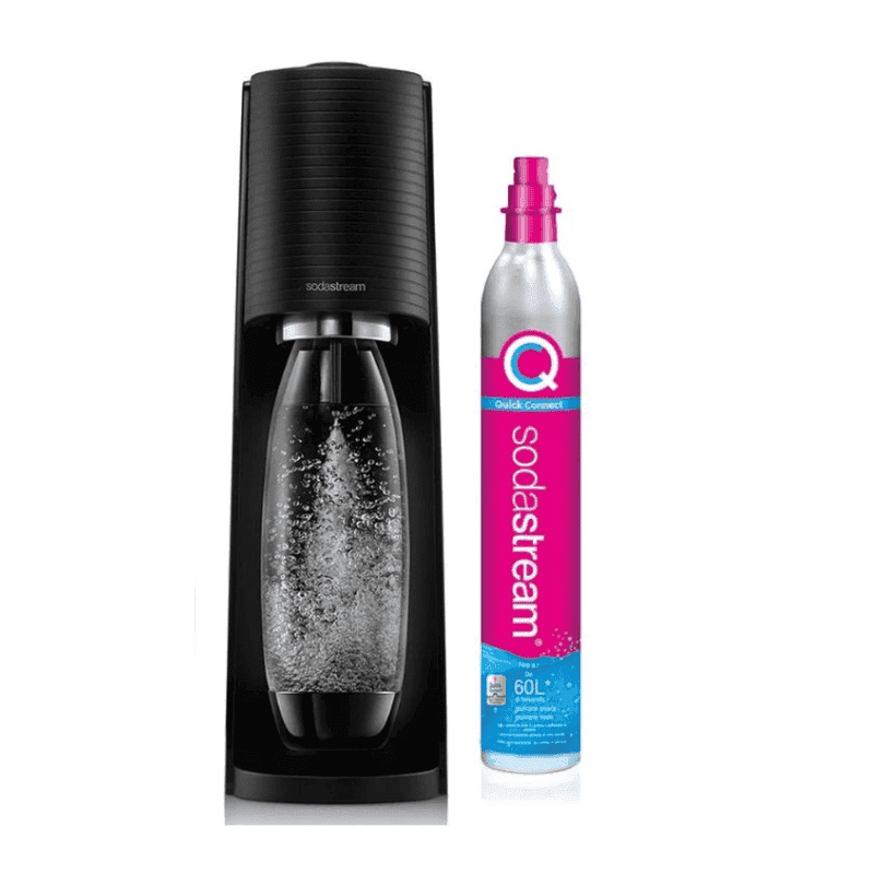 SodaStream Terra Black Sparkling Water Maker with Quick-Connect CO2 Cylinder 60L – Cyprus
