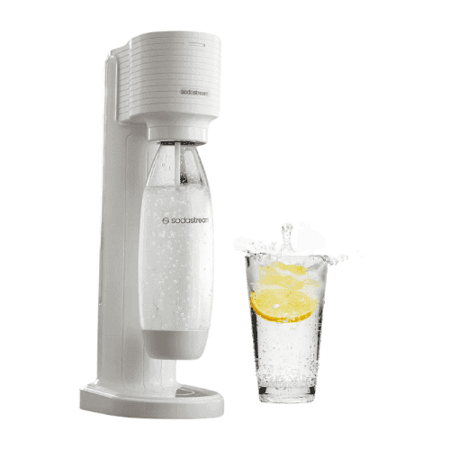 SodaStream Gaia Soda Water Maker Side View in White