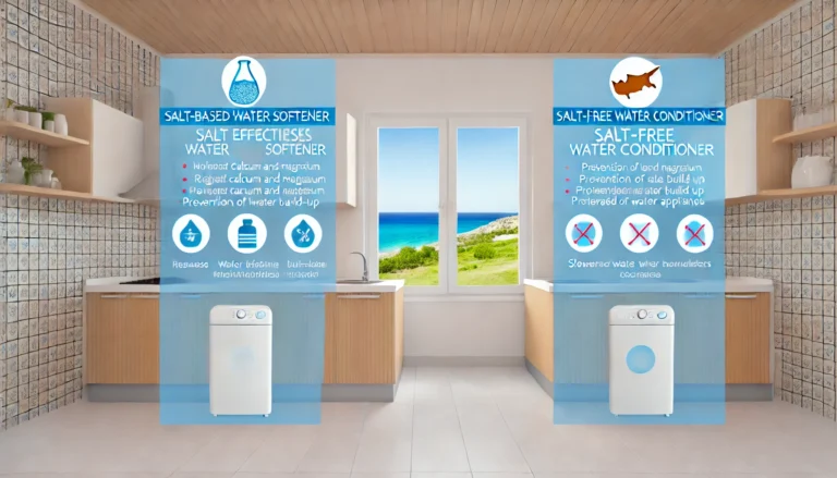 Comparison of salt-based and salt-free water softeners for Cyprus homes