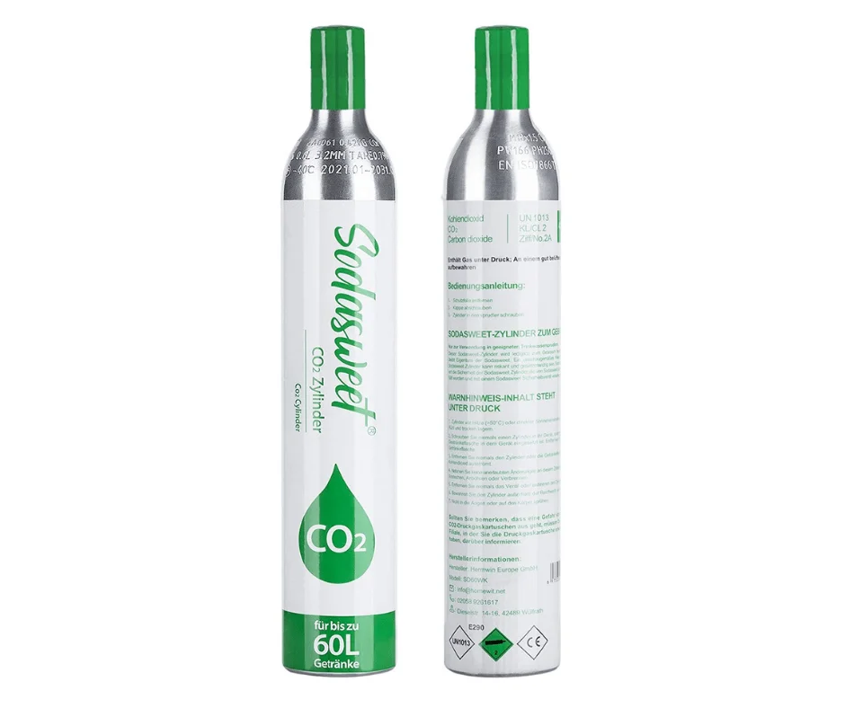 CO2 cylinder filled for sparkling water makers