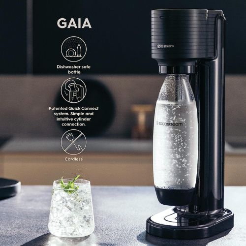 Store display of the SodaStream Gaia in black