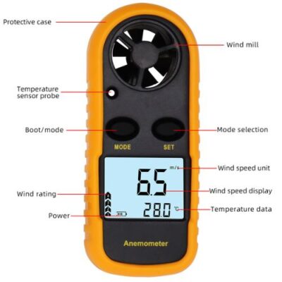 Portable Wind Speed Meter for accurate wind speed measurements