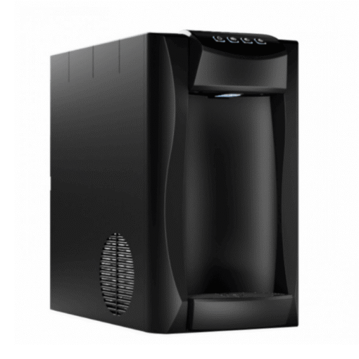 Side view of Blupura Piccola 15 C-A-F-H countertop water dispenser – hot, cold, ambient, sparkling – Made in Italy