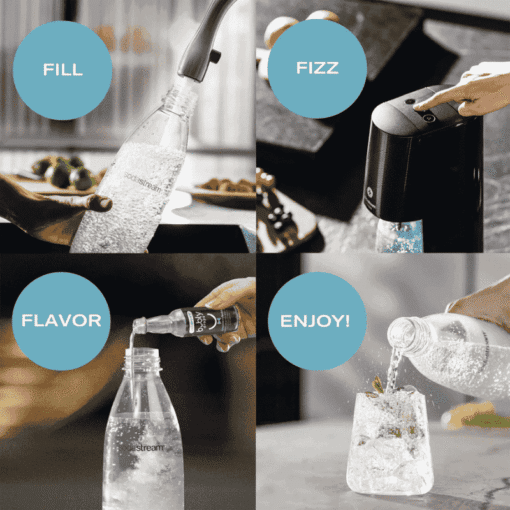 How to use the SodaStream E-Terra – Fill, Fizz, Add Flavor, and Enjoy sparkling water at home