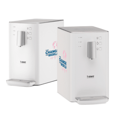 BWT AQA Drink Pro 20 HCS hot cold sparkling water dispenser front and side view Cyprus