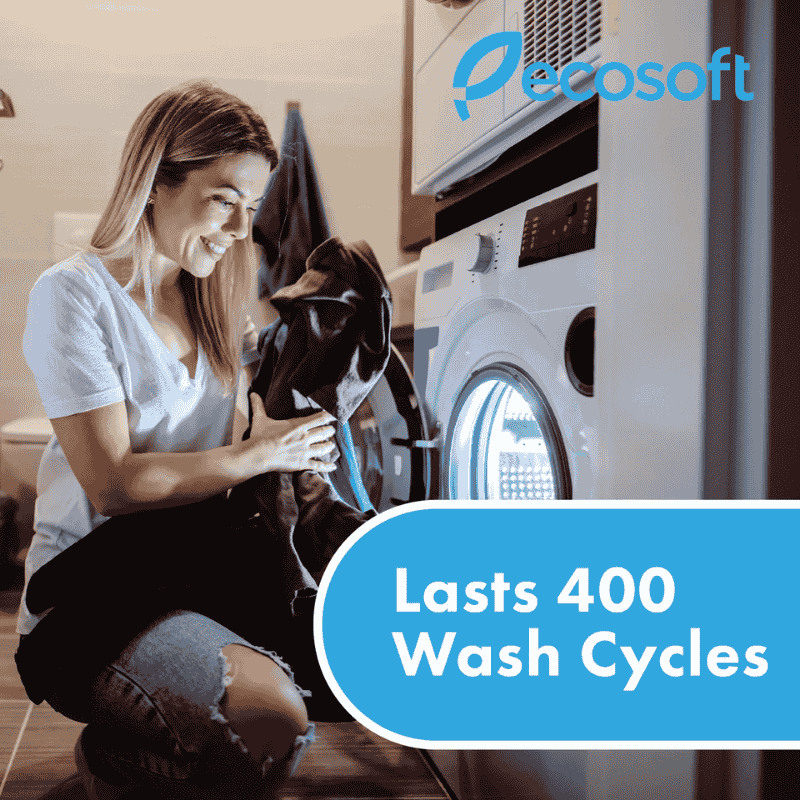 Ecosoft washing machine limescale protector lasting 400 wash cycles