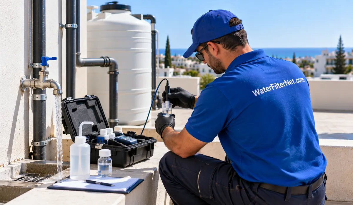 Verification and follow-up testing after Legionella treatment in Cyprus